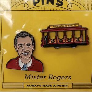 Mister Rogers and Trolley pins.